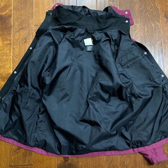 REI Outdoors Vintage 90s Cranberry Red Gore Tex Full Zip Jacket Women's Size 12 - Picture 6 of 9